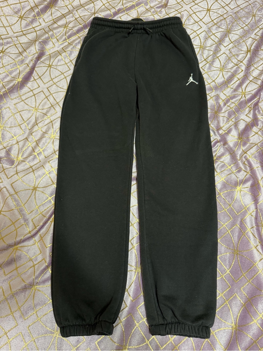 💥 KIDS Jordan Black Fleece Jogger/Sweatpant with Jumpman Logo